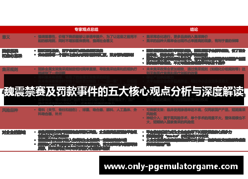 魏震禁赛及罚款事件的五大核心观点分析与深度解读